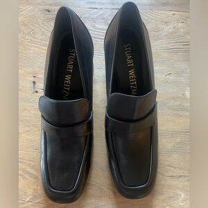 Stewart weitzman sleek 60 heeled loafers unworn